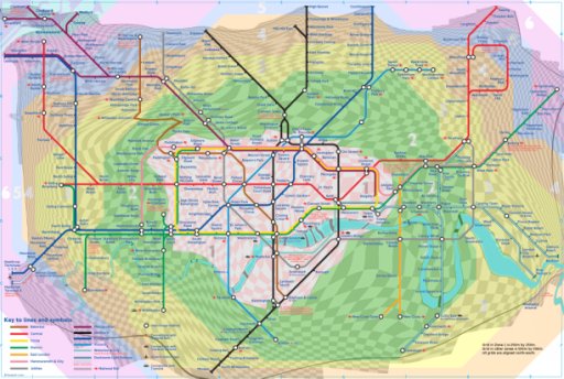 London Underground Map with